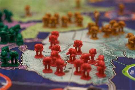Rich board art draws players into the risk gaming world. Pieces | Some pieces from a RISK: 2210 A.D. board game in ...