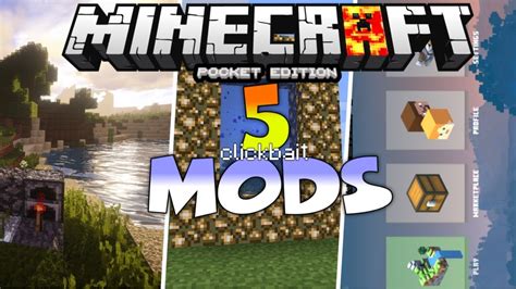 Mcpe 116 Top 5 Best Mods Minecraft Pe 116 Top 5 Best Working Mods