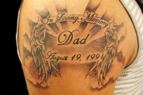 50 Emotional Memorial Tattoos Designzzz Dad Tattoos Tattoos For