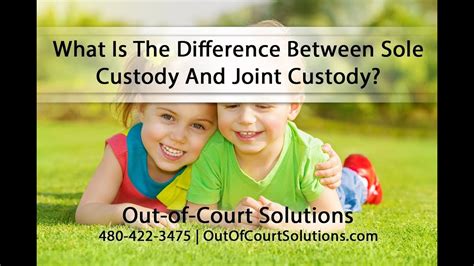 What Is The Difference Between Sole Custody And Joint Custody Youtube
