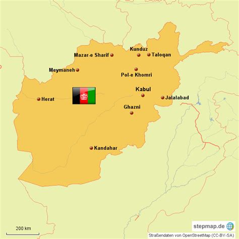 Stepmap Städte Afghanistans Landkarte Für Afghanistan