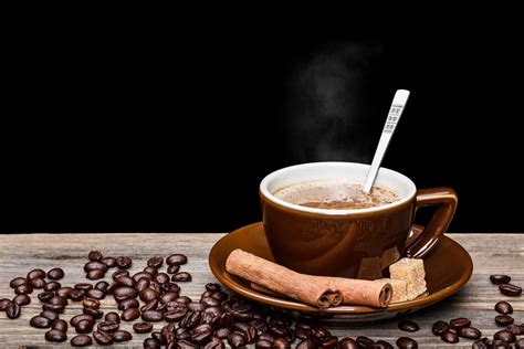 Download Still Life Cinnamon Cup Coffee Beans Food Coffee 4k Ultra Hd