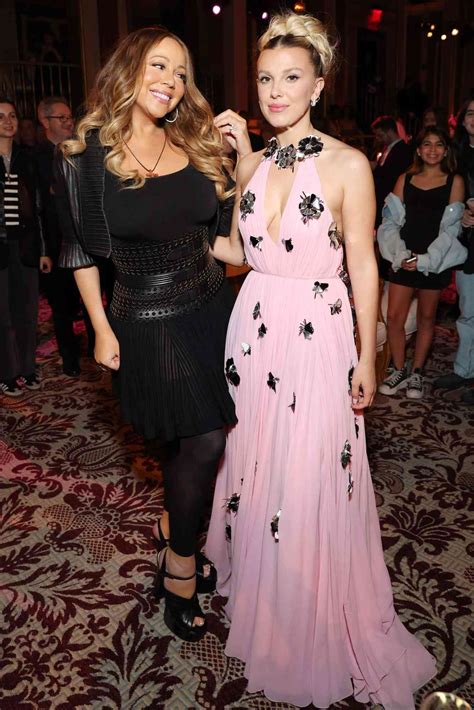 Mariah Carey Supports Millie Bobby Brown At Enola Holmes 2 Premiere