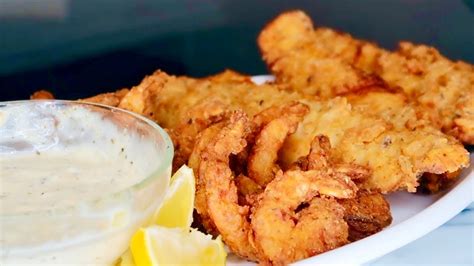 How To Make The Best Southern Fried Fish Fry With Shrimp Youtube