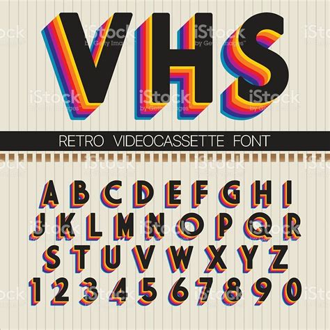 The Alphabet And Numbers Are Made Up Of Multicolored Letters With