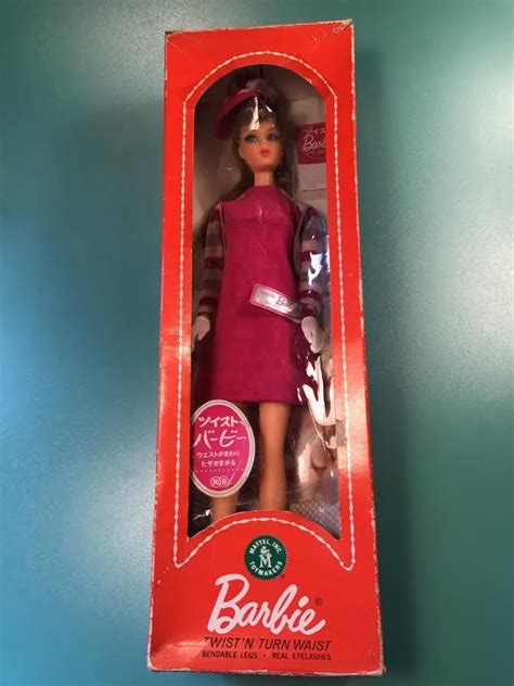 Vtg 60 S Japanese Exclusive Orange Dressed Box Twist N Turn Barbie Doll 2616 Vintage Barbie