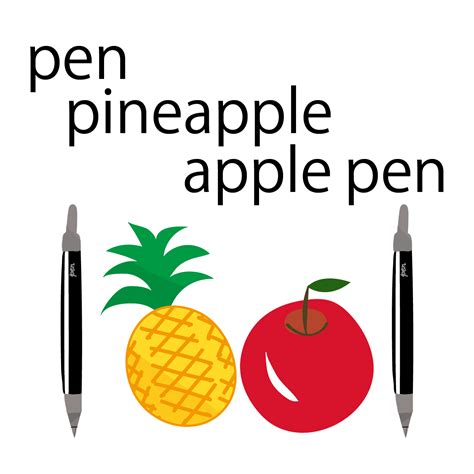 Pen pineapple apple pen extended techno — suki mato. PPAP!ペン・パイナップル・アップル・ペン イラスト【英単語フラッシュカード】 | 商用フリー(無料)のイラスト ...