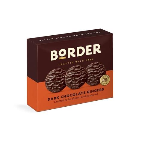 Border Biscuits Dark Chocolate Ginger T Box Ocado