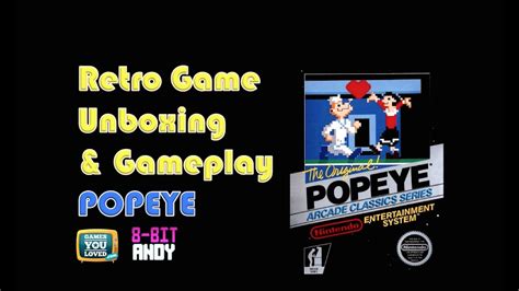 Nes Popeye New Series Retro Game Unboxing And Review Youtube