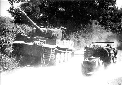 Pzkpfw Vi Tiger From Schwere Heeres Panzer Abteilung Italy Road