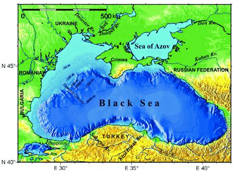 Black Sea Morphology Detailed View Of The Northwestern Black Sea Area Download Scientific