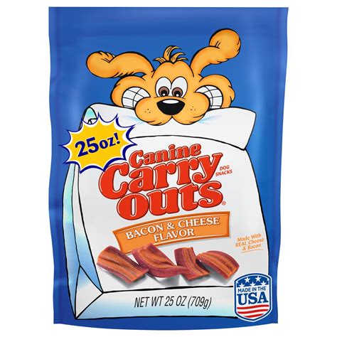 Clicking or tapping on this logo will return you to the homepage. Canine Carry Outs Bacon & Cheese Flavor Dog Snacks, 50 oz ...