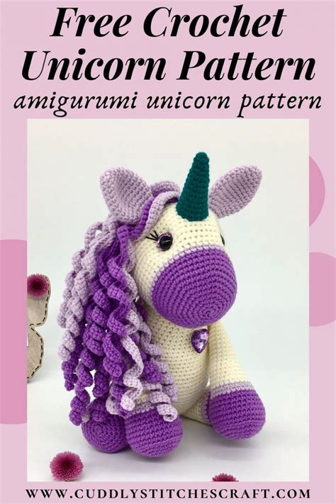 Free Crochet Unicorn Pattern Cuddly Stitches Craft