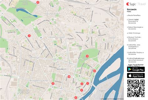 Wybierz pokoje, apartamenty, domki ✓ porównaj najlepsze ceny ✓ rezerwuj bezpiecznie! Szczecin - Mapa turystyczna do druku | Sygic Travel