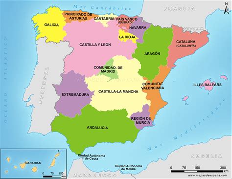 División Político Territorial De España Emigrar A España