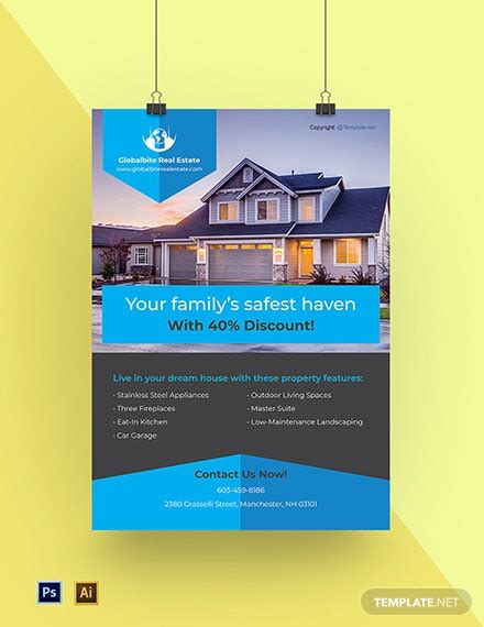 Free Real Estate Poster Psd Template Download