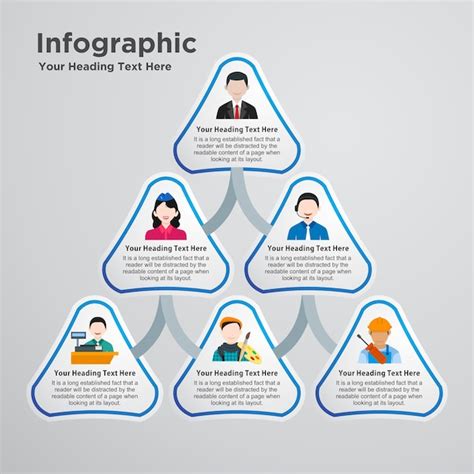 Premium Vector Corporate Hierarchy Infographic Template
