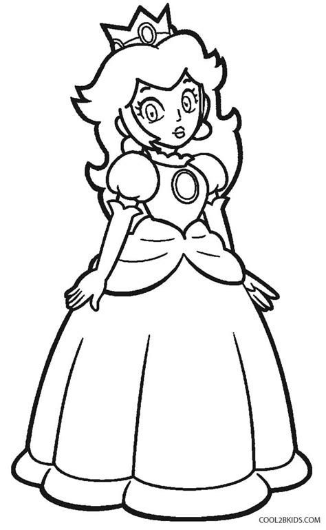 This is a sketch of mario haven acquired a power up. Mario Bros Peach Coloring Pages - Coloring Home