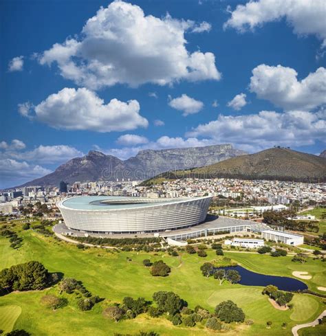Aerial View Of Cape Town City In Western Cape Province In South Africa