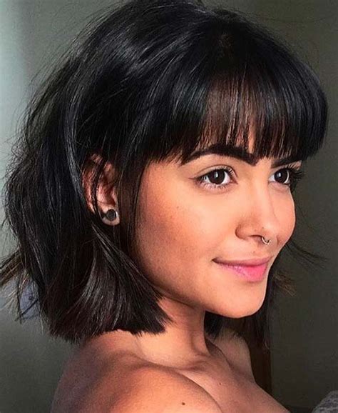 Trendy Ways To Wear Short Hair With Bangs Siznews