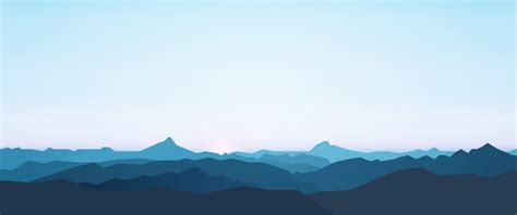 Minimalist Mountains 3440x1440 Widescreenwallpaper