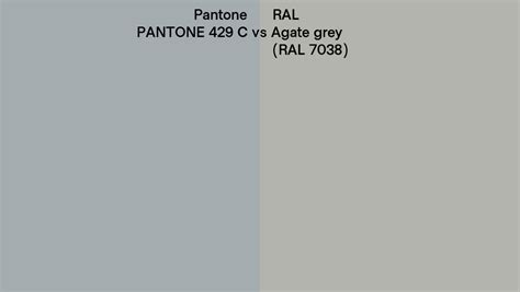 Pantone 429 C Vs Ral Agate Grey Ral 7038 Side By Side Comparison