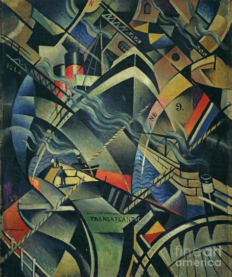 Christopher Richard Wynne Nevinson The Arrival Painting By