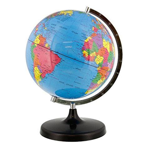 Tcp Global 10 25cm Deluxe Blue Ocean Desktop World Globe Gold Base