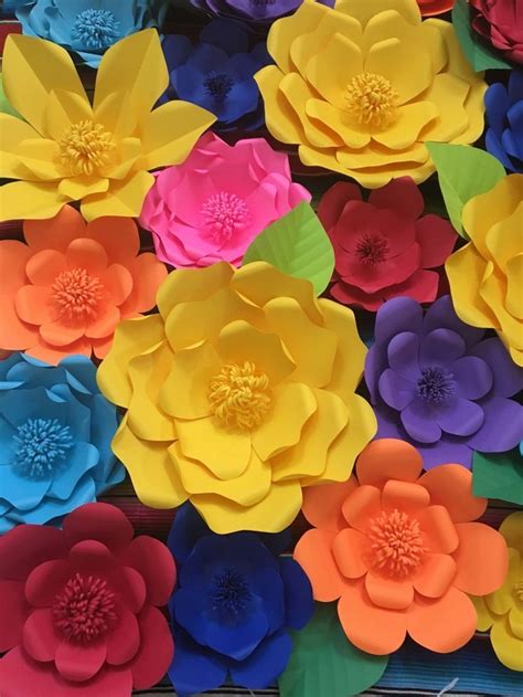All 9 Templates Paper Flower Templates Giant Paper Flower Giant Paper