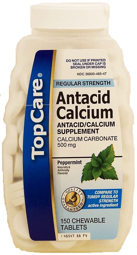 Groceries Express Com Product Infomation For Top Care Antacid Calcium
