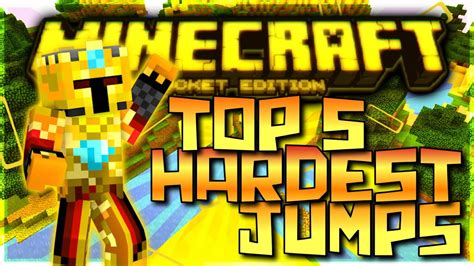Minecraft Pocket Edition Top 5 Hardest Parkour Jumps Youtube