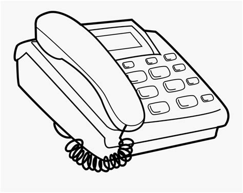 Phone Clipart Black And White Telephone Black And White Free