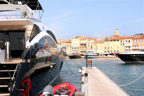 Saint Tropez Luxury Yacht French Riviera Editorial Photography Image