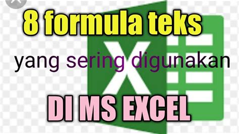 Formula Teks Pada Ms Excel Yang Sering Digunakan Youtube Hot Sex Picture