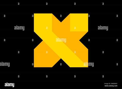 X Company Logo Black Background Stock Photo Alamy