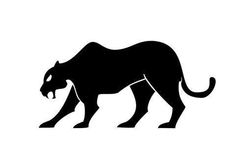 Black Panther Cougar Silhouette Clip Art Black Panther Png Download