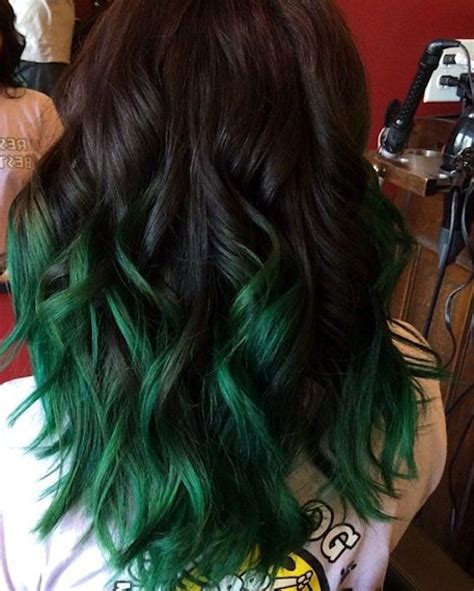 Dark To Green Ombre Hair Pictures Photos And Images For