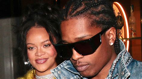 Pregnant Rihanna Rocks Yellow Crop Top With Aap Rocky In Paris Photos Us Today News