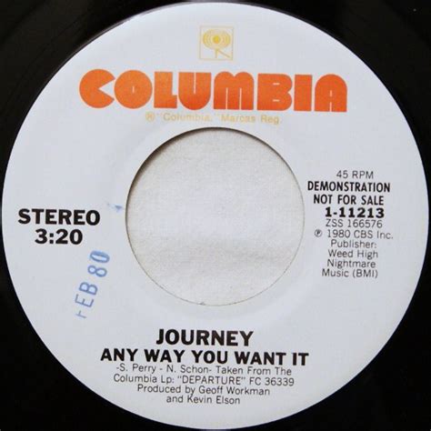 Journey Any Way You Want It 1980 Vinyl Discogs