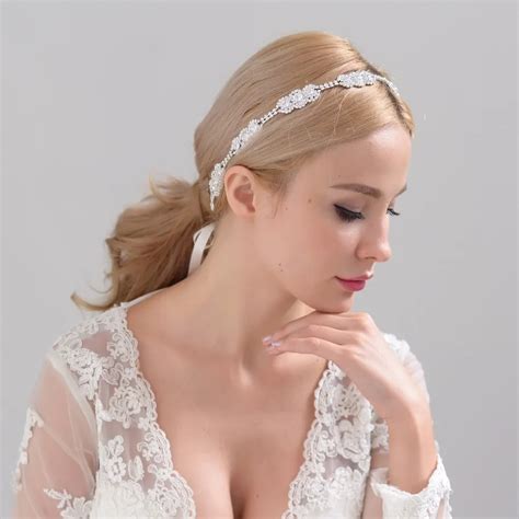 Buy New Headwear Vintage Crystals Hair 2018 Bridal Hats Pearls Flowers Beaded
