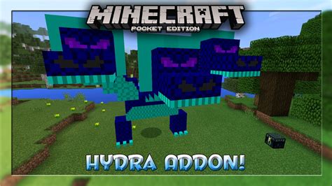Hydra Dragon In Mcpe Hydra Addon Minecraft Pe Pocket Edition Youtube