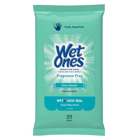 Wet Ones Individually Wrapped Sensitive Skin Hand Wipes with Aloe