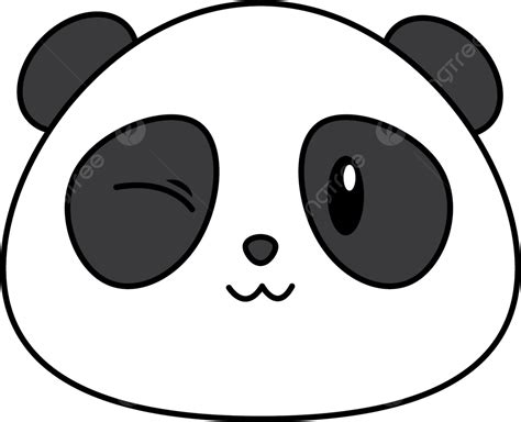 Panda Face Vector Hd Images Face Cartoon Panda Cartoon Face Panda
