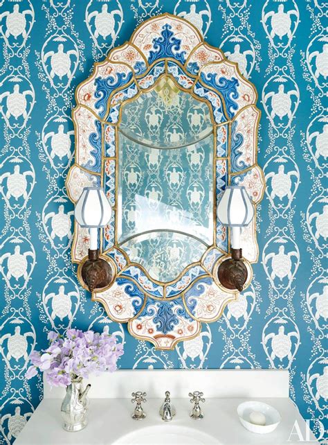 Decorating With Mirrors Architectural Digest Turtle Wallpaper