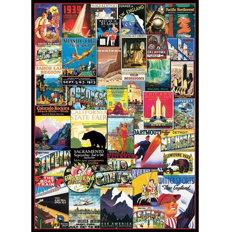 Where To Buy Travel Usa Vintage Posters Puzzle