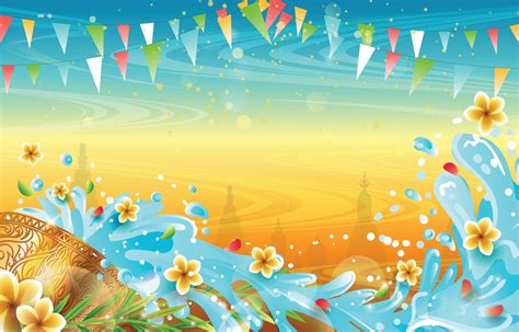 songkran festival vector art icons and graphics for free download