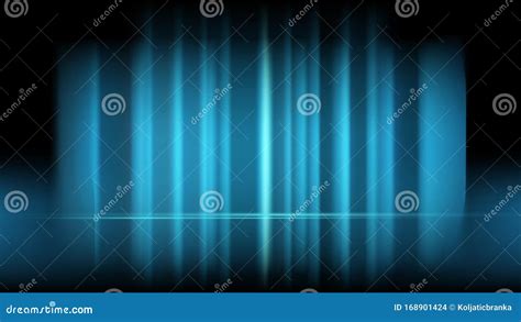 Background Of Blue Luminous Rayson For Your Design Stock Photo Image
