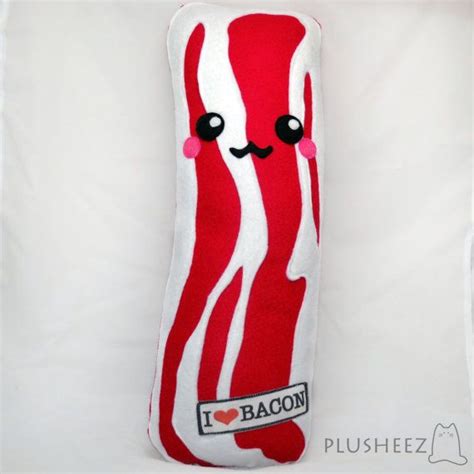 Big Bacon Plush Toy Pillow Cushion Geekery Plushie Kawaii On Etsy 34