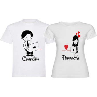 Camisetas Para Parejas Par Camisetas Personalizadas Conexi N Perfecta