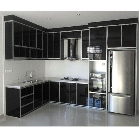 We design cabinets with high quality and creativity. Black Aluminium Kitchen Cabinet, Rs 450 /square feet ...